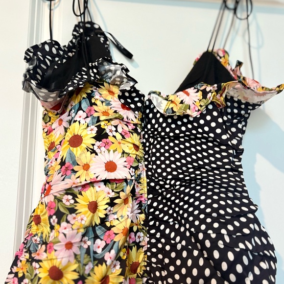 For Love & Lemons MOCHI SHIRRED MINI DRESS - Picture 6 of 8